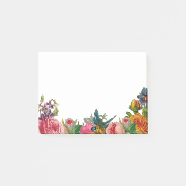 floral post-it klebezettel (Vorderseite)