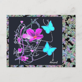 Floral Postkarte