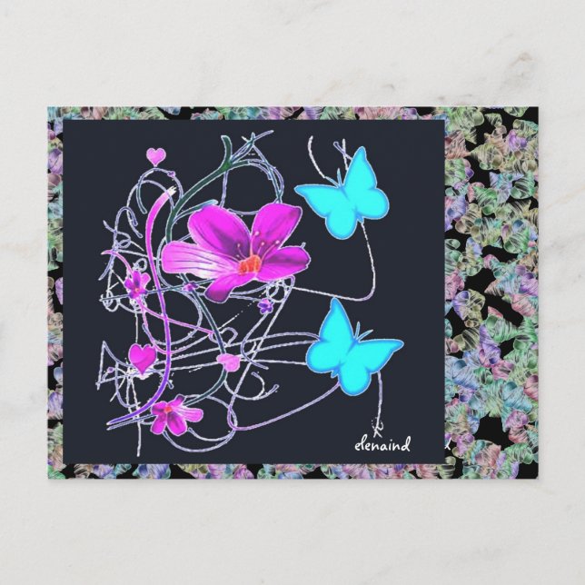 Floral Postkarte (Vorderseite)