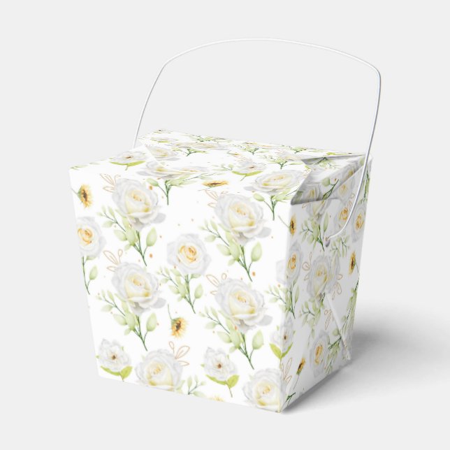 Floral Print Gastgeschenk Box Geschenkschachtel (Vorderseite)