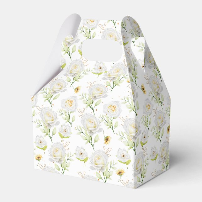 Floral Print Gastgeschenk Box Geschenkschachtel (Vorderseite)