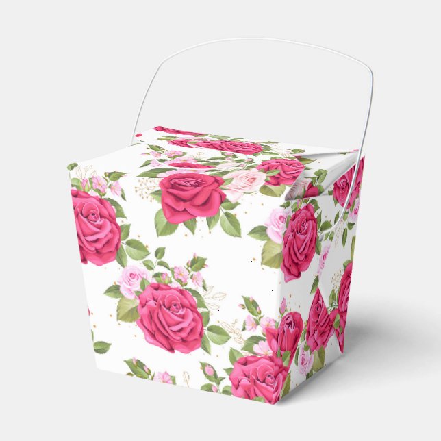 Floral Print Gastgeschenk Box Geschenkschachtel (Vorderseite)