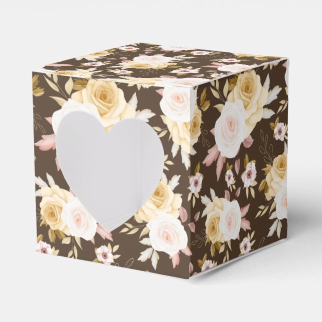 Floral Print Gastgeschenk Box Geschenkschachtel (Vorderseite)