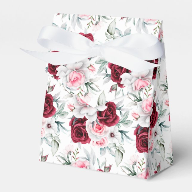 Floral Print Gastgeschenk Box Geschenkschachtel (Vorderseite)
