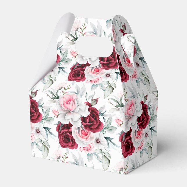 Floral Print Gastgeschenk Box Geschenkschachtel (Vorderseite)