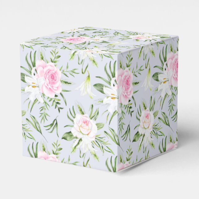 Floral Print Gastgeschenk Box Geschenkschachtel (Vorderseite)