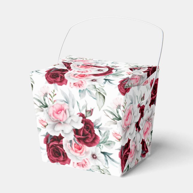 Floral Print Gastgeschenk Box Geschenkschachtel (Vorderseite)