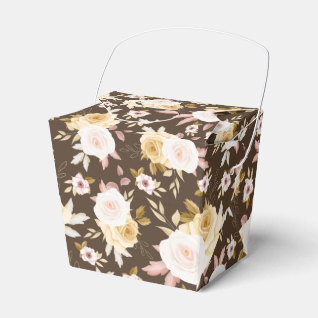 Floral Print Gastgeschenk Box Geschenkschachtel (Vorderseite)