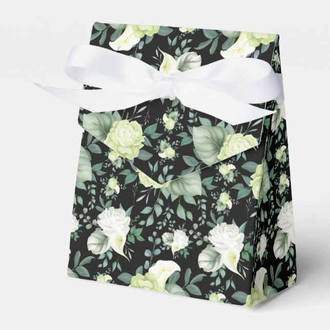 Floral Print Gastgeschenk Box Geschenkschachtel (Vorderseite)