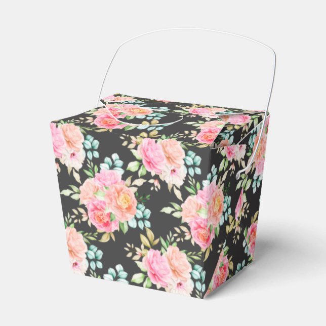 Floral Print Gastgeschenk Box Geschenkschachtel (Vorderseite)