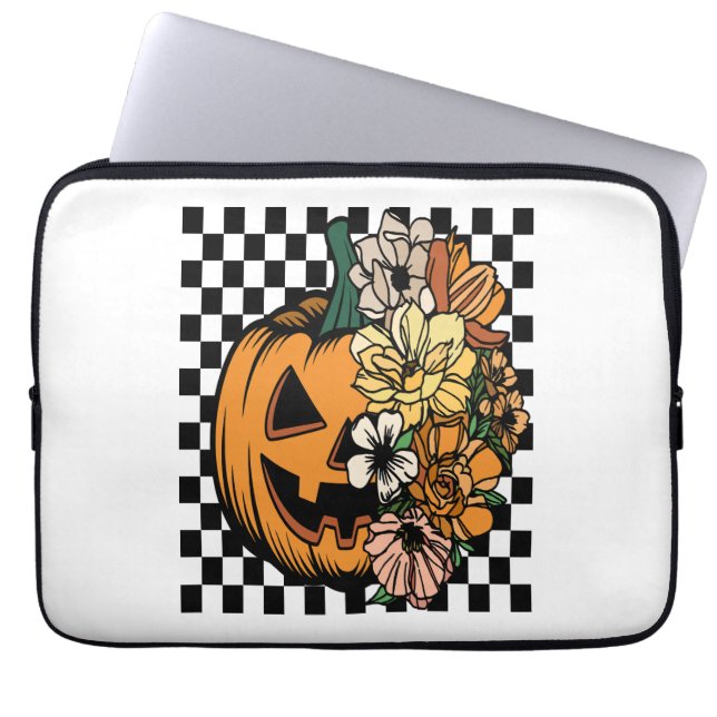 Floral Pumpkin Laptopschutzhülle (Vorderseite)