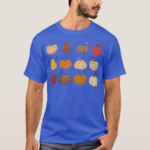 Floral Pumpkin Saison glücklich Fall Yall Herbst D T-Shirt