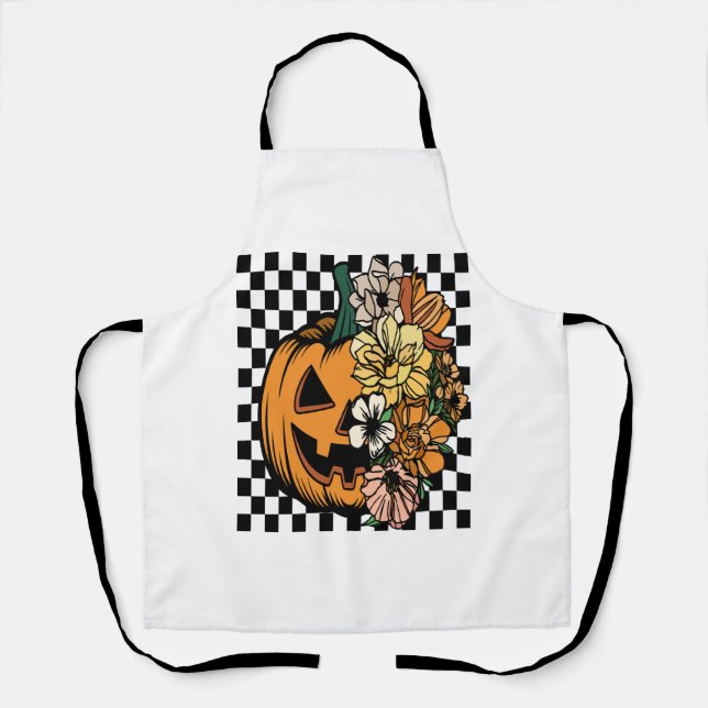 Floral Pumpkin Schürze (Vorderseite)
