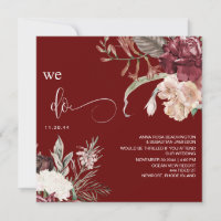 *~* Floral QR Bouquet AR15 UAWG BURGANDY WEDDING