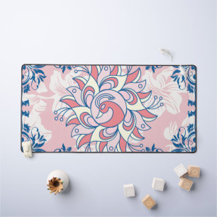 Floral Rangoli Grafische Kunst, helles Leben Schreibtischunterlage