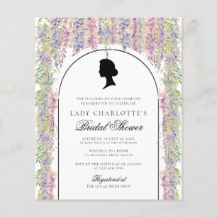 Floral Regency Elegantes Brautparty Flyer