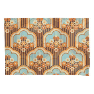 Floral Retro: 70er Wallpaper Revival Kissenbezug