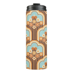 Floral Retro: 70er Wallpaper Revival Thermosbecher