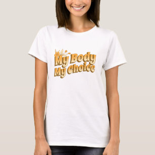 Floral Retro My Body Meine Wahl Frauenrechte T-Shirt