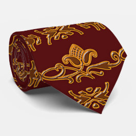 Floral Retro Royal Muster Krawatte