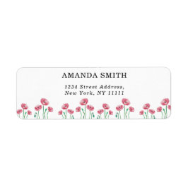 Floral return label