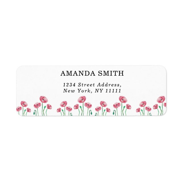 Floral return label (Vorne)