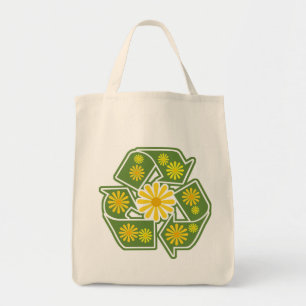 Floral réutilisez le sac fourre-tout organique à