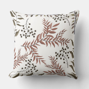 Floral Reversible Pillow Light Tan Marmor Kissen