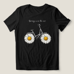 Floral Ride Damen Abstract Fahrrad T-Shirt Tri-Blend Shirt