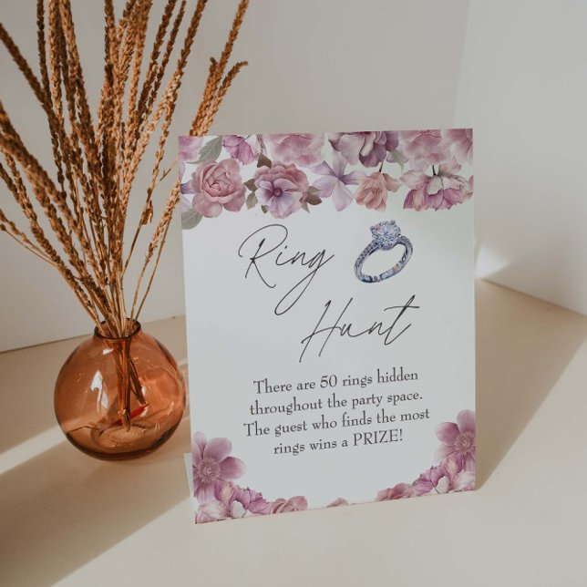 Floral Ring Hunt Bridal Shower Game Sockelschild (Von Creator hochgeladen)