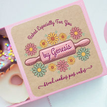 Floral rollendes Button gebacken von YOU Gift Tags