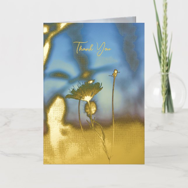 Floral Romantic Poem – Botanical Poetic Thank You (Vorderseite)