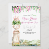 Floral romantique avec invitation d'Urn