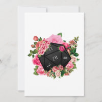 Floral Rose D20 Tabletop RPG Gaming Würfel
