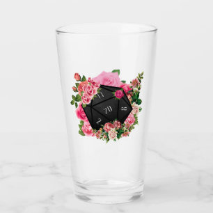 Floral Rose D20 Tabletop RPG Gaming Würfel Glas
