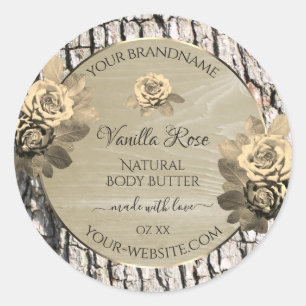 Floral Rose Grain Arbre Barre Étiquettes de produi