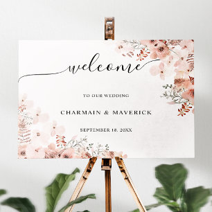 Floral Rosé Hochzeit Poster