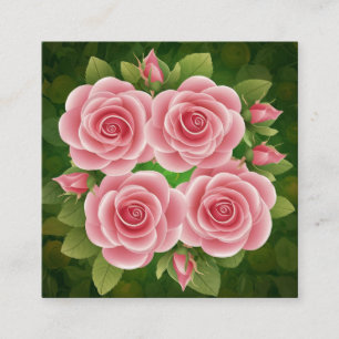 Floral rose Roses Carte de visite
