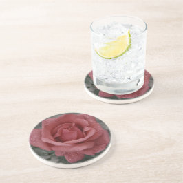 Floral Rose Sandstone Untersetzer - Stilvoll & hal