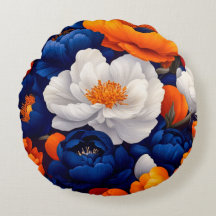 Floral Round Pillow