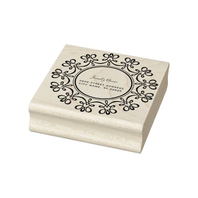 Floral Rubber Stamp Gummistempel (Stempel)