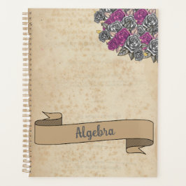 Floral Rustic Inspirier School Planer