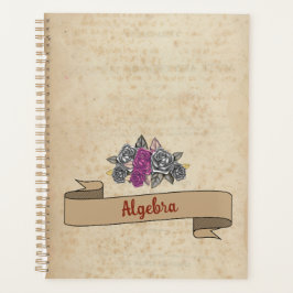 Floral Rustic Inspirier School Planer