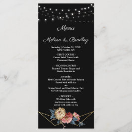 Floral Rustic Magnolia String Lights Menü Programm
