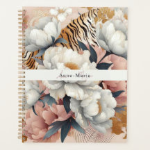 Floral rustikaler Vintager eleganter Tiger