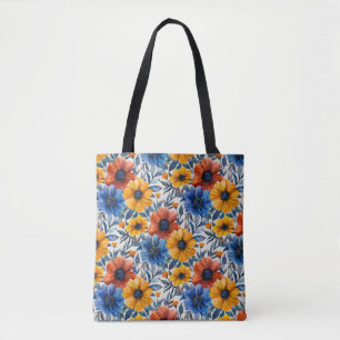 Floral rustikales Retromuster Tasche