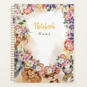 Floral Safari Wilone Baby Dusche Gold Planer