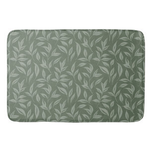 Floral Sage Green Badematte