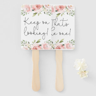 Floral sagen Ja zu den Kleidungskarten Handfächer