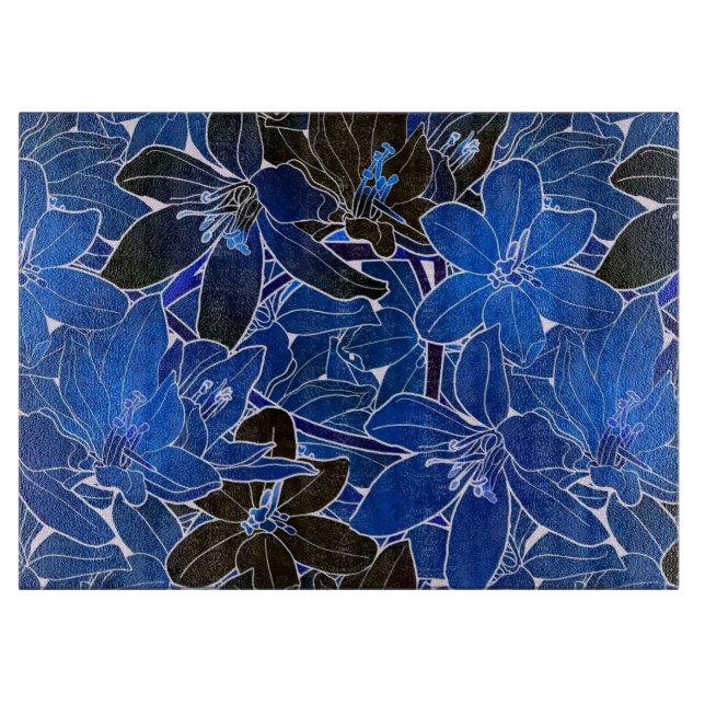 floral schneidebrett (Vorderseite)